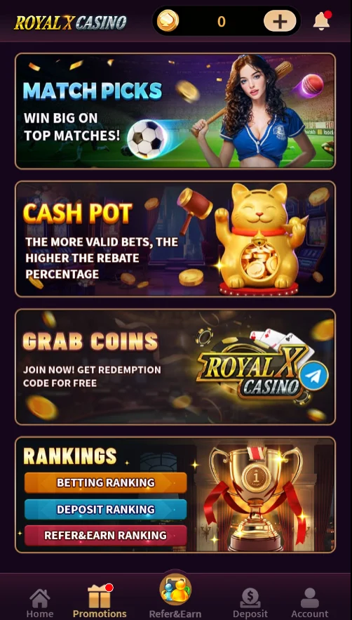 Royal X Casino Promotions
